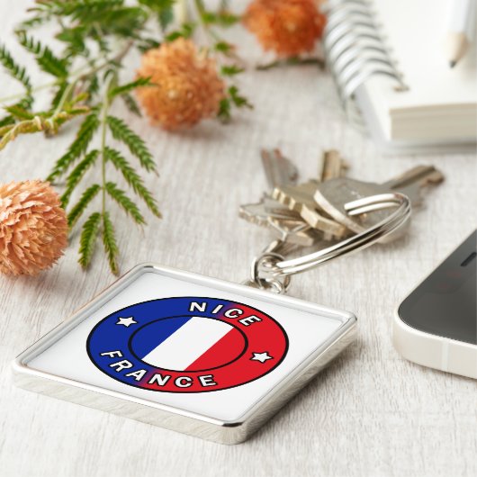 Nice France Sleutelhanger (Zijkant)