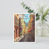 Nice France Travel Briefkaart (Staand voorkant)