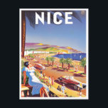 Nice France vintage-reis Briefkaart<br><div class="desc">Nice France vintage Briefkaart</div>