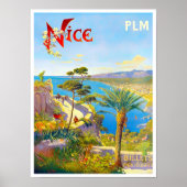 Nice France vintage-reis Poster (Voorkant)