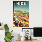Nice France Vintage Travel Poster (Thuiskantoor)