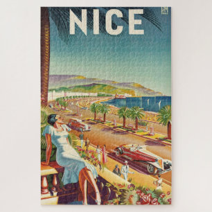 Nice France Vintage Travel Poster Legpuzzel