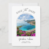 Nice France Wedding Save the Date Kaart (Voorkant)