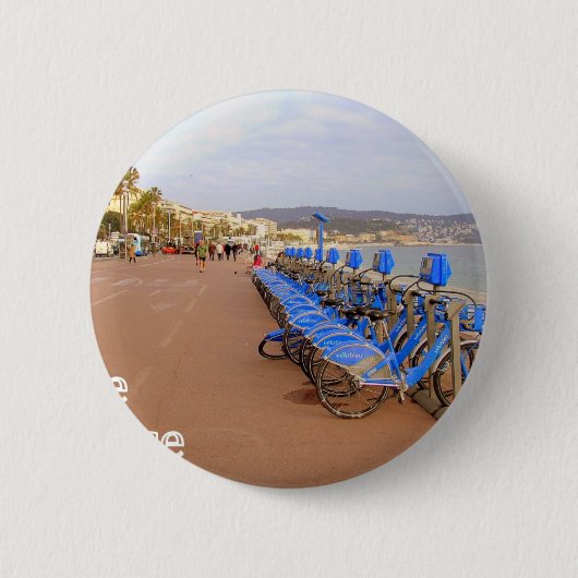 Nice Frankrijk #1 Ronde Button 5,7 Cm (Voorkant)