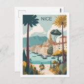 Nice Frankrijk Beroemde Reisplaats Briefkaart (Voorkant / Achterkant)