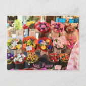 Nice, Frankrijk - Bloedmarkt - Marche aux Fleurs Briefkaart (Voorkant)