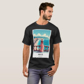Nice Frankrijk - Digital Art Poster T-shirt (Voorkant volledig)
