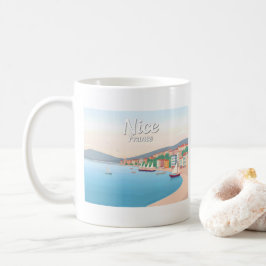 Nice Frankrijk Franse Riviera Pastel Travel Koffiemok