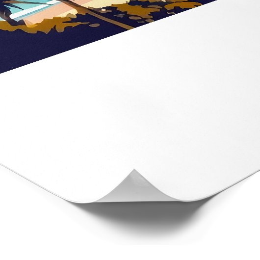 Nice Frankrijk Franse Rivièra Travel Poster Nice C (Hoek)