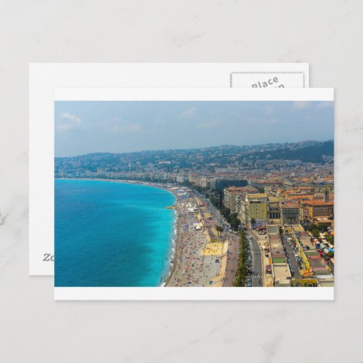 Nice Frankrijk in de Franse Riviera Briefkaart (Voorkant / Achterkant)
