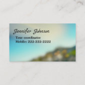 Nice Frankrijk Landschap Roze Turquoise Europe Rev Visitekaartje (Achterkant)