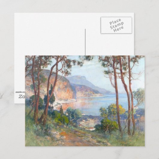 Nice, Frankrijk - landschapsschilderij Briefkaart (Voorkant / Achterkant)