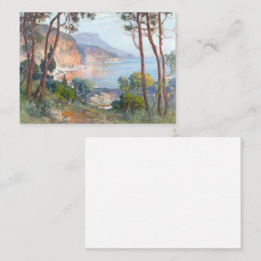 Nice, Frankrijk - landschapsschilderkunst Notitiekaartje (Voorkant / Achterkant)