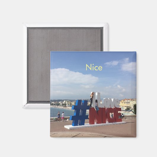 Nice, Frankrijk Magnet (Voorkant / Achterkant)