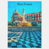 Nice Frankrijk Place Massena Olieverf Magneet (Voorkant)