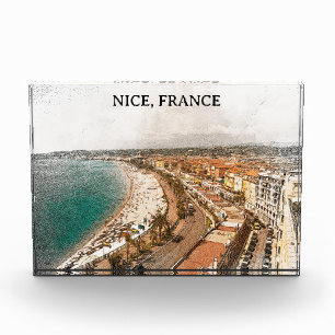 Nice Frankrijk Promenade des Anglais Fotoblokken