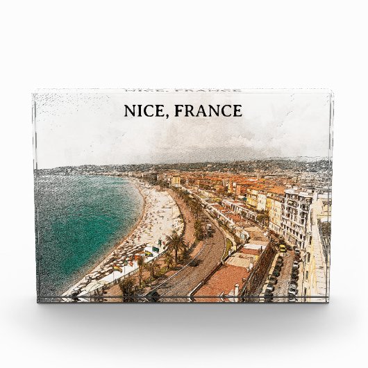 Nice Frankrijk Promenade des Anglais Fotoblokken (Voorkant)