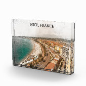 Nice Frankrijk Promenade des Anglais Fotoblokken (Rechts)