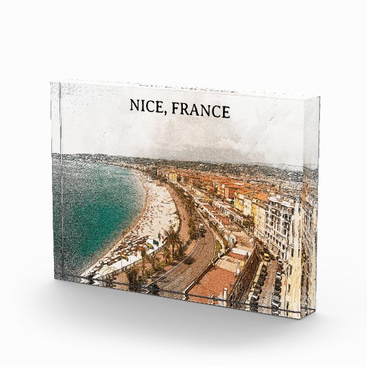Nice Frankrijk Promenade des Anglais Fotoblokken (Rechts)
