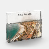 Nice Frankrijk Promenade des Anglais Fotoblokken (Links)