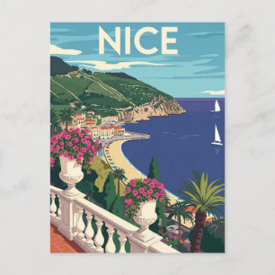 Nice Frankrijk Reisposter Briefkaart