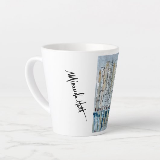 Nice Frankrijk Schilderij op Latte Mok 12 oz (Linkerhoek)