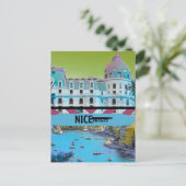 Nice Frankrijk Travel Briefkaart, Nice Briefkaart, Briefkaart (Staand voorkant)