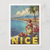 Nice Frankrijk Vintage Beroemde reisplaats Briefkaart (Voorkant)