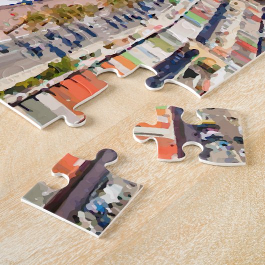 Nice, Franse kustlijn Waterverf Legpuzzel (Zijkant)