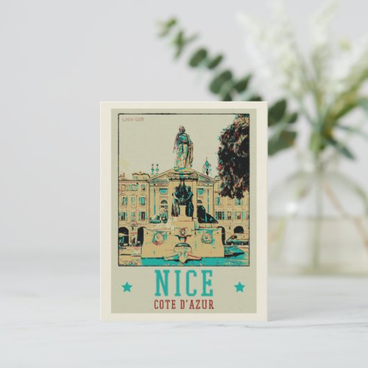 Nice Garibaldi square France Briefkaart (Staand voorkant)