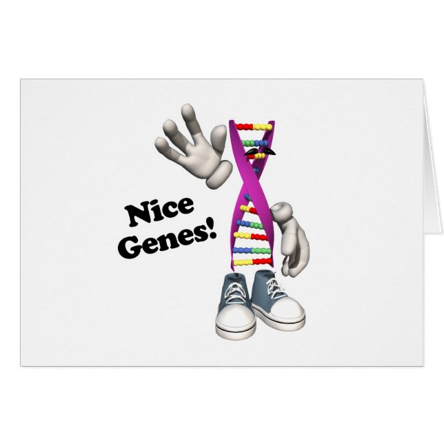 Nice Genes Funny DNA (Voorkant Horizontaal)