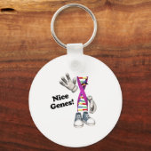 Nice Genes Funny DNA Sleutelhanger (Voorkant)