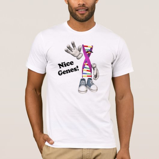 Nice Genes Funny DNA T-shirt (Voorkant)
