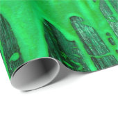 Nice groen oud oppervlak met verfdruppelstructuur  cadeaupapier (Rol Hoek)