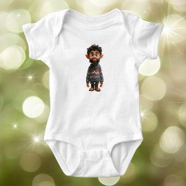 Nice Guy Christmas Elf Baby Bodysuit