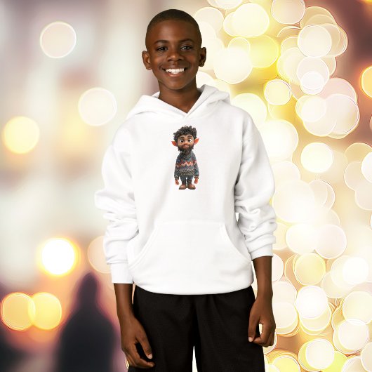 Nice Guy Christmas Elf Boy's Hoodie