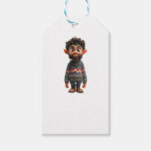 Nice Guy Christmas Elf Kraft Gift Labels Cadeaulabel (Voorkant)