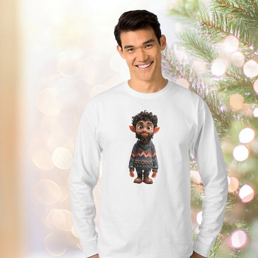 Nice Guy Christmas Elf Mannen T-shirt