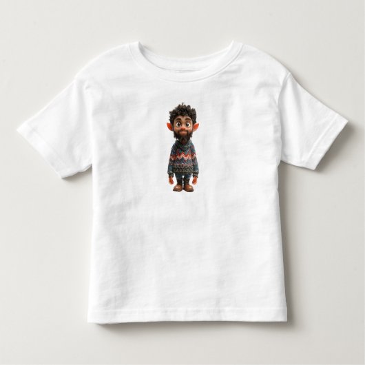 Nice Guy Christmas Elf Peuter's T-shirt (Voorkant)