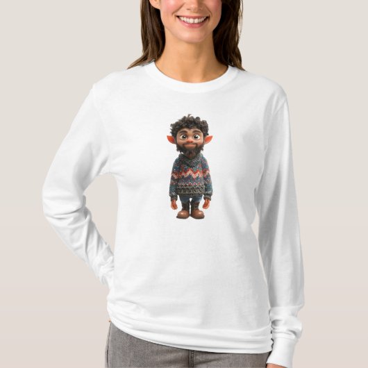 Nice Guy Christmas Elf Vrouwen T-shirt (Voorkant)