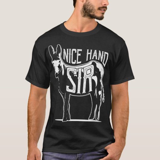 Nice Hand Sir Donkey Poker Funny Gambling Design T-shirt (Voorkant)