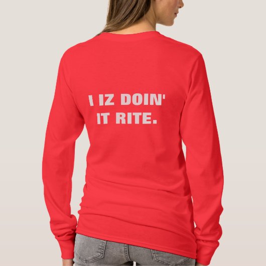 Nice Holiday KittehT T-shirt (Achterkant)