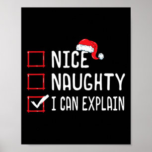 Nice, ik kan kerstlijst 1 uitleggen poster