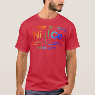 NICE in elementen van periodiek systeem LGBTQ rege T-shirt
