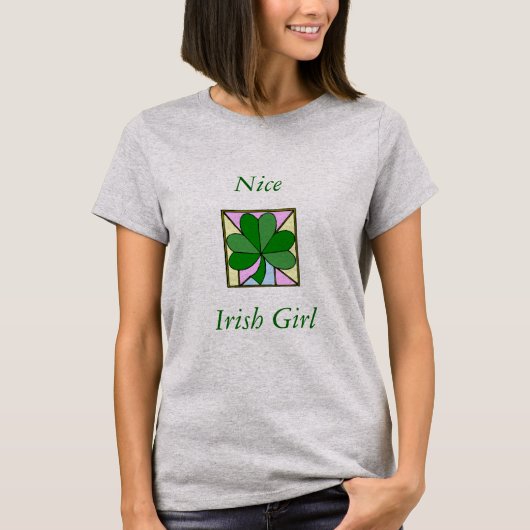Nice Irish Girl T-Shirt (Voorkant)