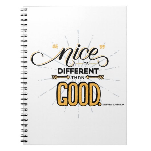 Nice is anders dan een goed notebook notitieboek (Voorkant)