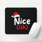 Nice (ish) Naughty Angel Funny Christmas List Fami Muismat (Met muis)