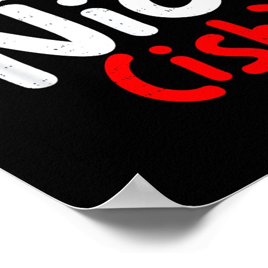 Nice (ish) Naughty Angel Funny Christmas List Fami Poster (Hoek)