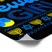 Nice Jewish Girl Ugly Happy Hanukkah Sweater Chanu Poster (Hoek)