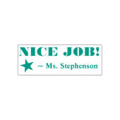 "NICE JOB!" Bevestiging Rubberstempel Zelfinktende Stempel (Design)